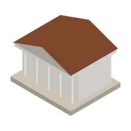 Library, rendered in the game's low-poly style