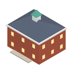 School, rendered in the game's low-poly style